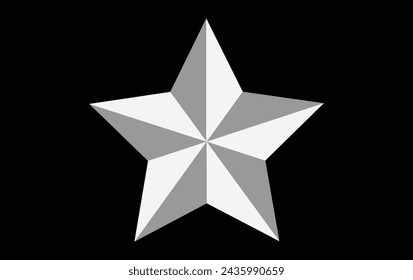 star isolated on white background.