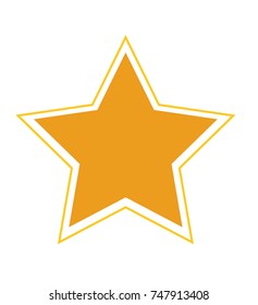 Star isolated vector illustration