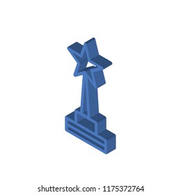 Star isometric left top view 3D icon