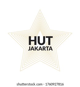 Star for Jakarta Anniversary Vector Design