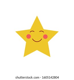 star kawaii fairytale character isolated icon vector illustration design