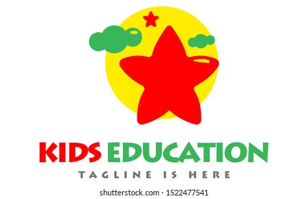 Star Kid Logo Symbol Design Illustration