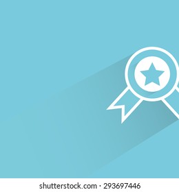 star label with ribbon