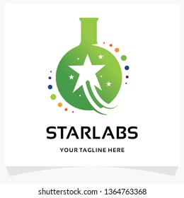 Star Labs Logo Design Template Inspiration