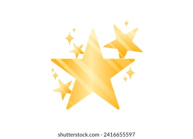 Star Laser Metallic Sticker Design