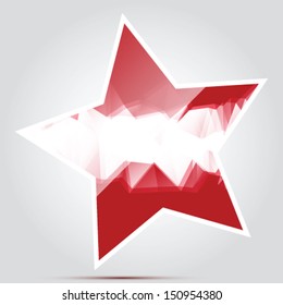 star with Latvia flag