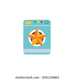 Star Laundry Logo Icon Design
