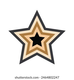 star layers logo or icon. modern flat star logo. logos for businesses, companies, teams and others.