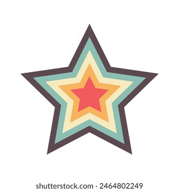 star layers logo or icon. modern flat star logo. logos for businesses, companies, teams and others.