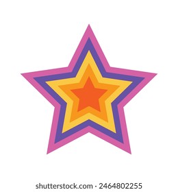 star layers logo or icon. modern flat star logo. logos for businesses, companies, teams and others.