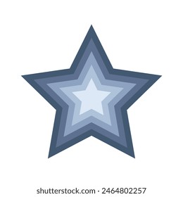 star layers logo or icon. modern flat star logo. logos for businesses, companies, teams and others.