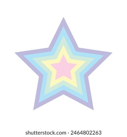 star layers logo or icon. modern flat star logo. logos for businesses, companies, teams and others.