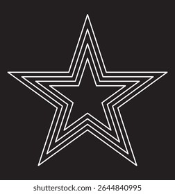 Star layout stars outline symbol.  The Line Art of Starlight Game. Videogame star symbol. Star symbol vector stars icon star shape illustration.  