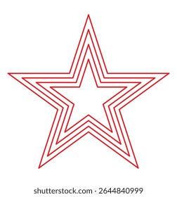 Star layout stars outline symbol.  The Line Art of Starlight Game. Videogame star symbol. Star symbol vector stars icon star shape illustration.  