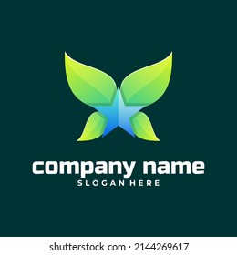 Prima de diseño de logotipo de Star Leaf