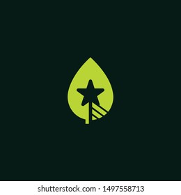 Star Leaf Nature Creative Business Logo