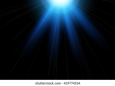 Star with lens flare and bokeh effect. Easy to use for your project.