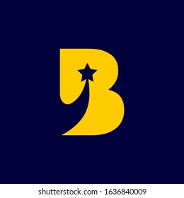 star letter B logo vector