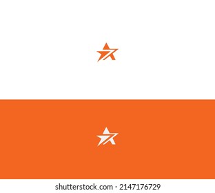 A Star Letter Logo Design vector Template