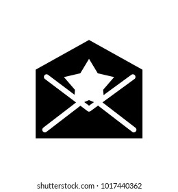 star letter vector icon