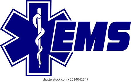 Star of Life EMS Ambulance Medical Logo, Medizinisches Symbol des Notfalls, Star of Life EMT Symbol. Apothekenschild, Stockgrafik
#01
