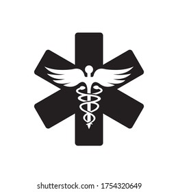 Star Of Life Icon, Medical Icon Vector