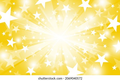 Star and light banner background with copy space