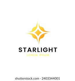 Star Light Bright Shiny Logo Vector Icon Template