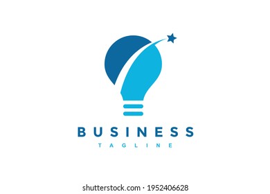 	
logotipo de la bombilla de luz y estrella