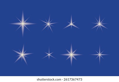Star Light Effect Collection EPS Vector