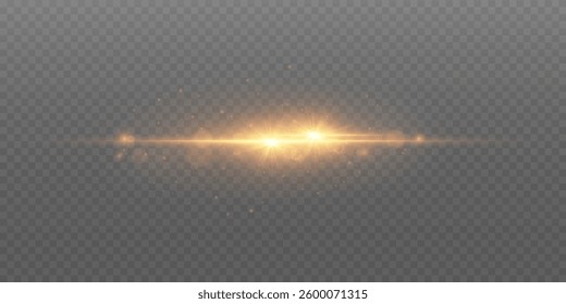Star light flash, sparkling dust and light effect. On a transparent background.