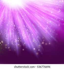 Star light with pink background. EPS 10 vector file included