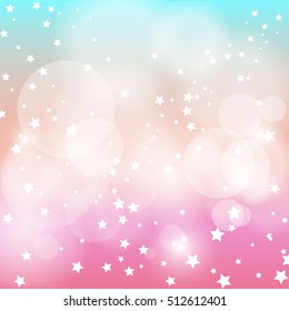 star light with pink and blue background.