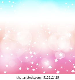 star light with pink and blue background.