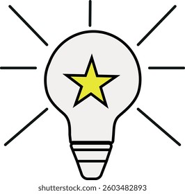 star light vector design icon illustration