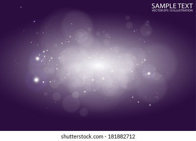 Star light  vector glittering space lights - Abstract  vector purple  starfield  background illustration