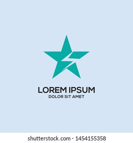 star lightning logo / vector illustration eps 10