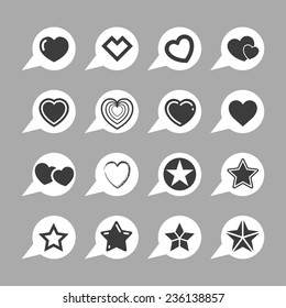 star like icon set