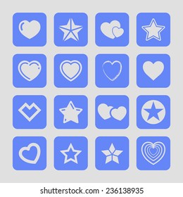 star like icon set
