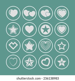star like icon set