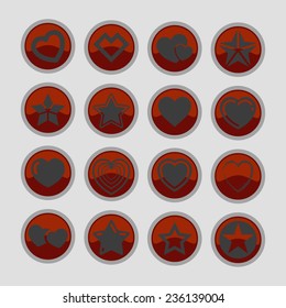 star like icon set