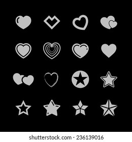star like icon set