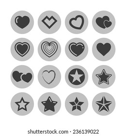 star like icon set