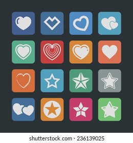 star like icon set