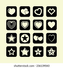 star like icon set