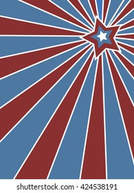 star and line background, 4th of July concept