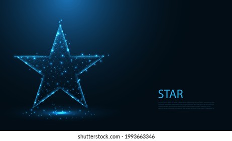 Star line connection. Low poly wireframe design. Abstract geometric background. vector illustration.