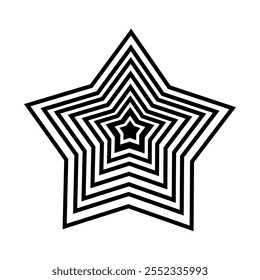 star line design geometric shape isolated