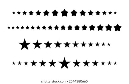 Star line divider low to high design vector illustration.