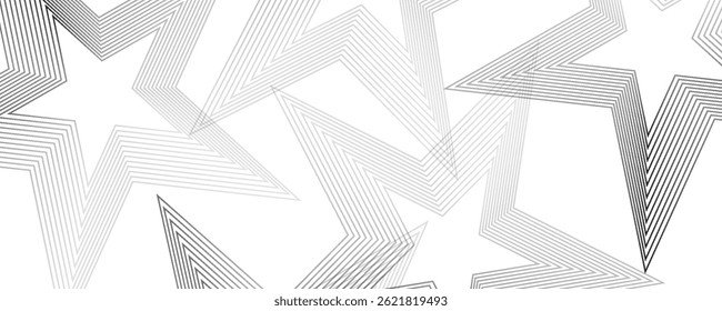 star line. Five stars rating symbols collection. Vector illustration. modern. eps10